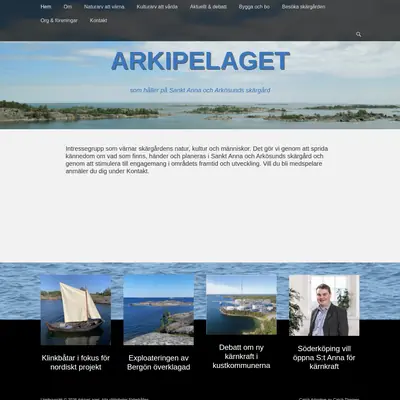 arkipelaget.se startsida 2026