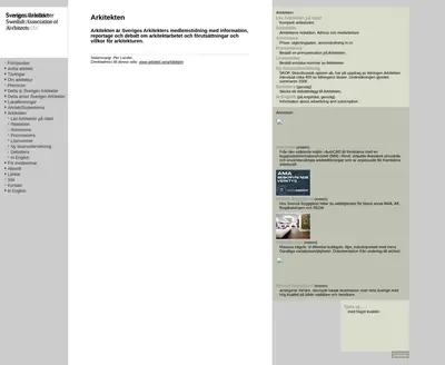 Arkitekten startsida 2008