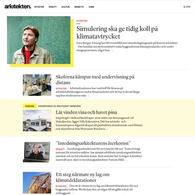 Arkitekten startsida 2021