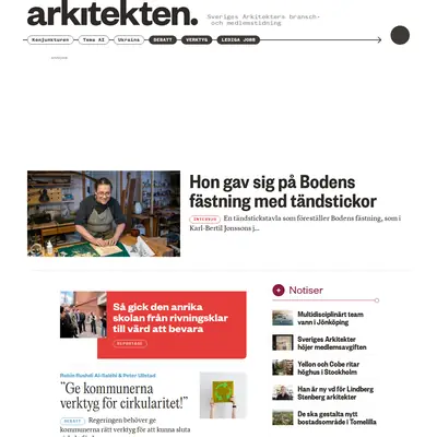 Arkitekten startsida 2024