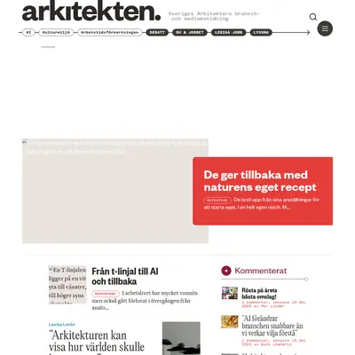 Arkitekten startsida 2026