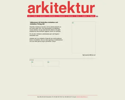 Arkitektur startsida 2007
