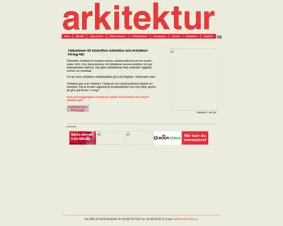 Arkitektur startsida 2008