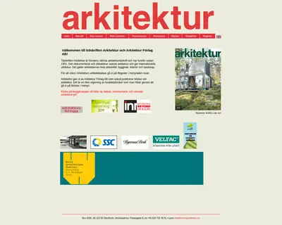 Arkitektur startsida 2011
