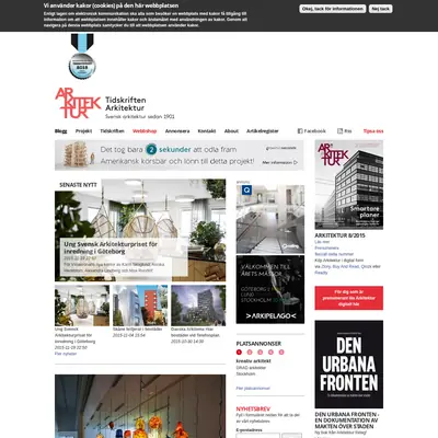 Arkitektur startsida 2016