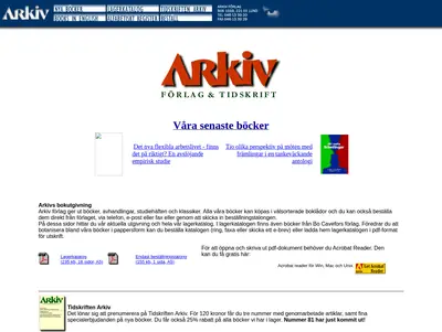 Arkiv startsida 2000