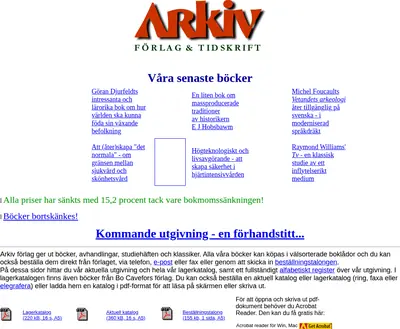 Arkiv startsida 2002