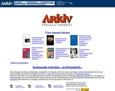 Arkiv startsida 2003