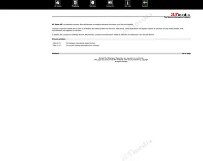 Detektor startsida 2002