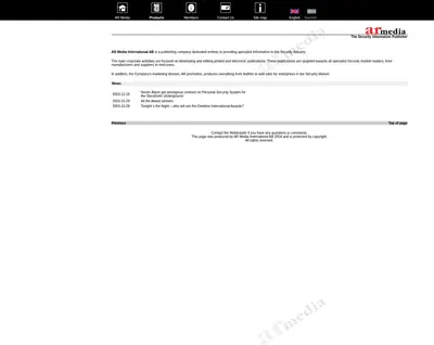 Detektor startsida 2004