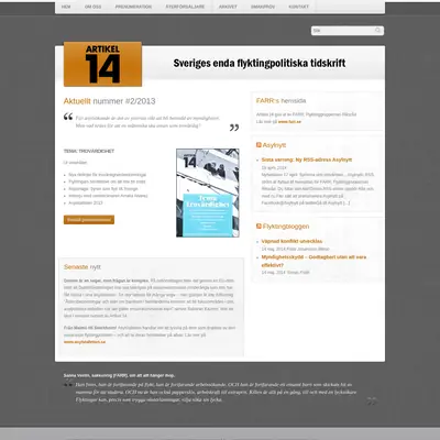 Artikel 14 startsida 2014