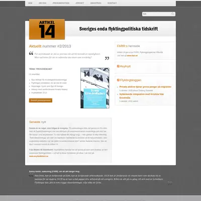 Artikel 14 startsida 2016