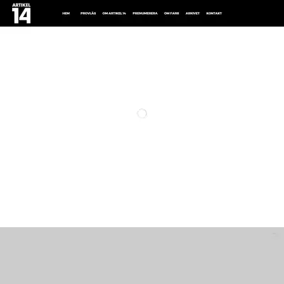 Artikel 14 startsida 2017