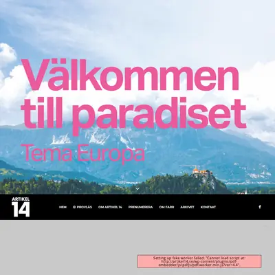 Artikel 14 startsida 2020