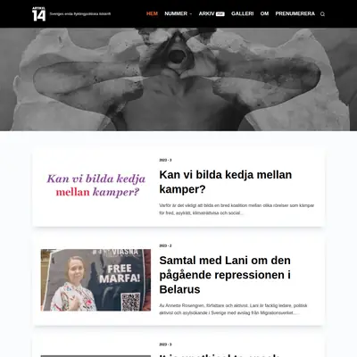 Artikel 14 startsida 2024