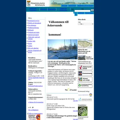 Askersund-Nytt startsida 2013
