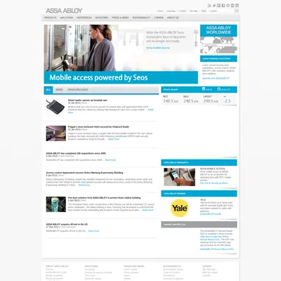 ASSA ABLOY News startsida 2013