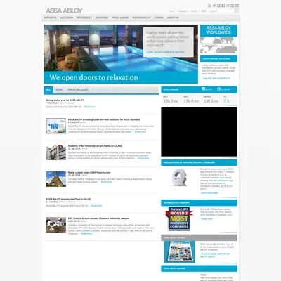 ASSA ABLOY News startsida 2014