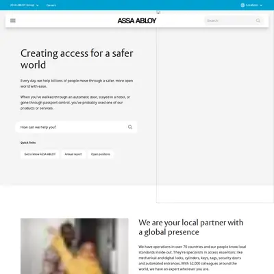 ASSA ABLOY News startsida 2024