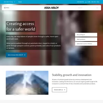 ASSA ABLOY News startsida 2025