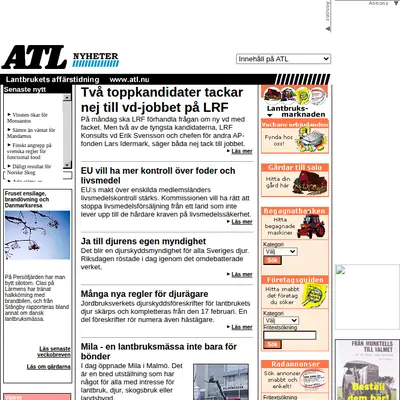Annonsblad för oss på landet startsida 2003