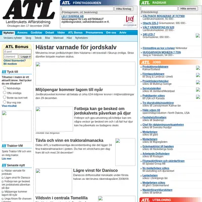 Annonsblad för oss på landet startsida 2008