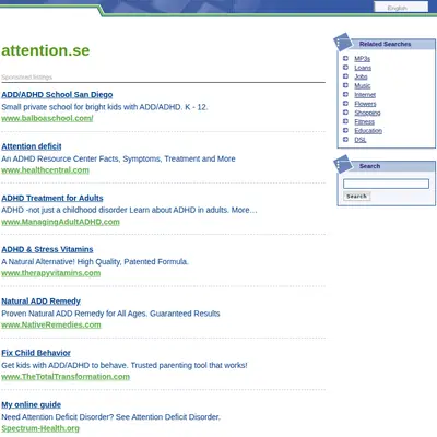 www.attention.se startsida 2008