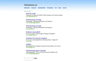 www.attention.se startsida 2010