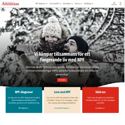 www.attention.se startsida 2022