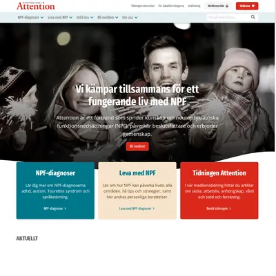 www.attention.se startsida 2025