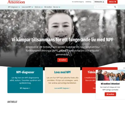 www.attention.se startsida 2026