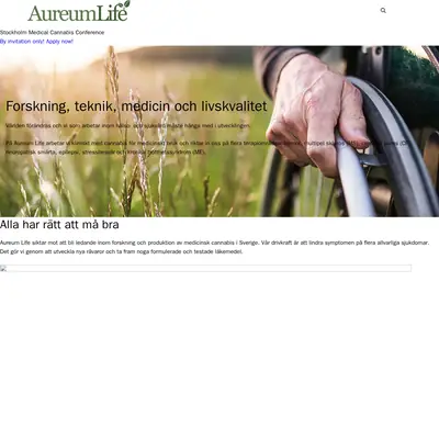 Aurea Care medical science journal startsida 2024