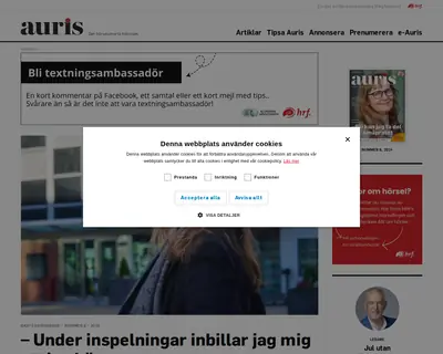 AURIS startsida 2025