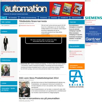 Automation startsida 2014