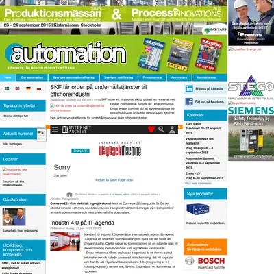 Automation startsida 2015