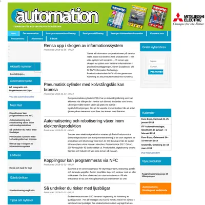 Automation startsida 2018