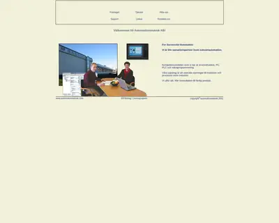 automationsteknik.com startsida 2006