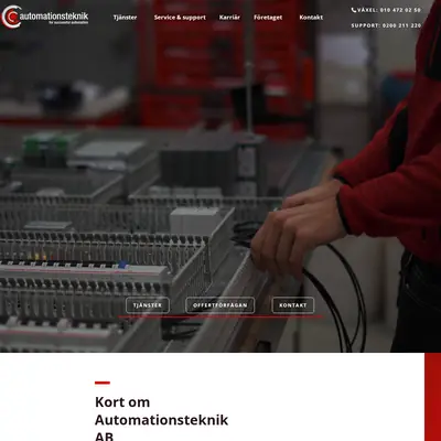 automationsteknik.com startsida 2024