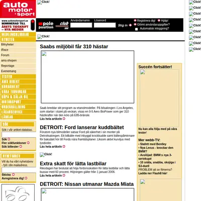 Auto, Motor och Sport Vintage startsida 2006