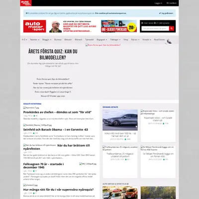 Auto, Motor och Sport Vintage startsida 2016