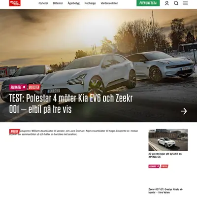 Auto, Motor och Sport Vintage startsida 2025