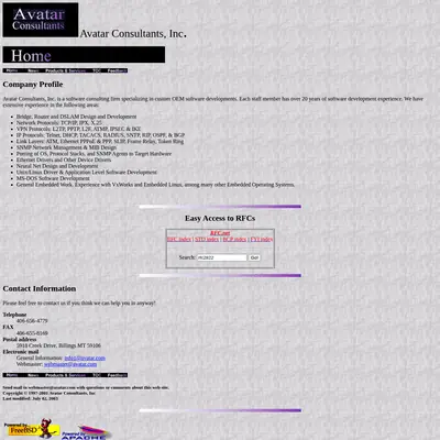 Avatar startsida 2004