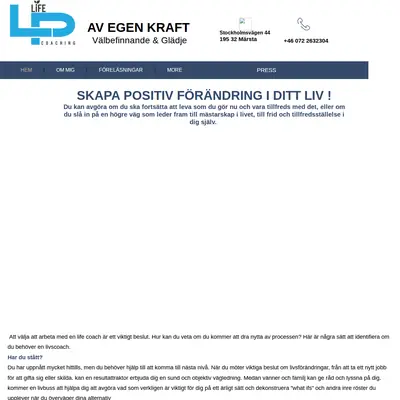 Av egen kraft webbradio startsida 2018