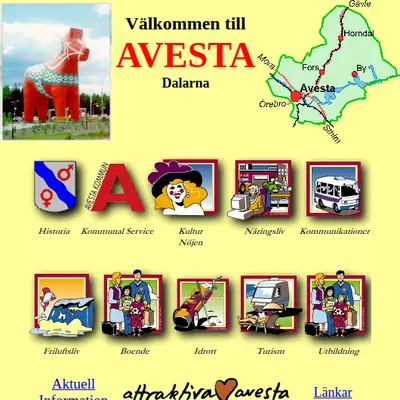 100% Avesta startsida 2000
