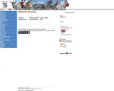 100% Avesta startsida 2005