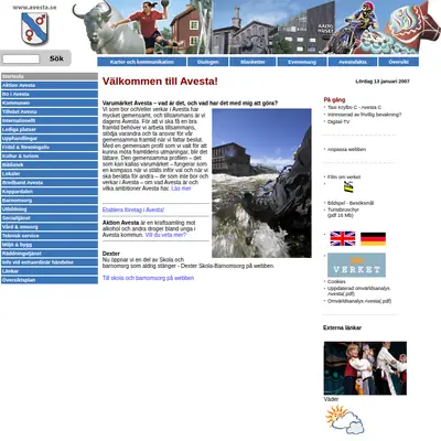 100% Avesta startsida 2007