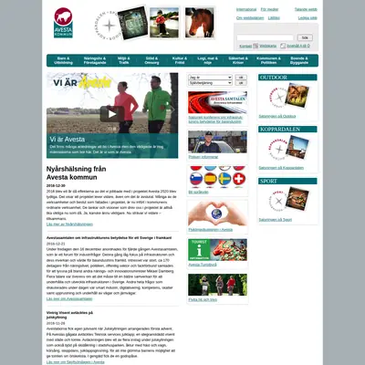 100% Avesta startsida 2017
