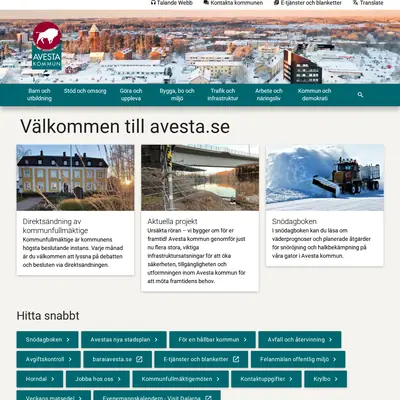 100% Avesta startsida 2026