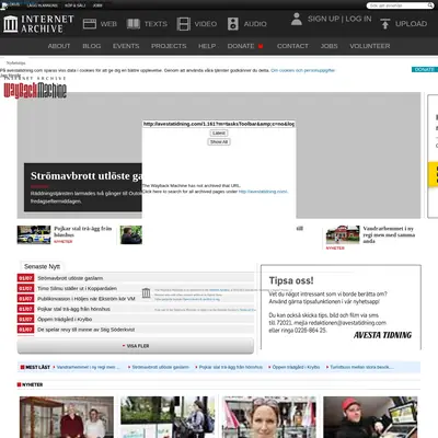 www.avestatidning.com startsida 2016