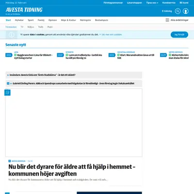www.avestatidning.com startsida 2019